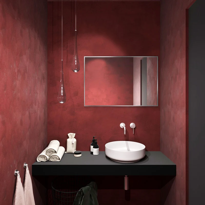 Spiegel rechteckig 'Er' | 60 x 90 x 0,4 cm | Gold, Silber, Schwarz oder Weiß | Manufactured in Europe