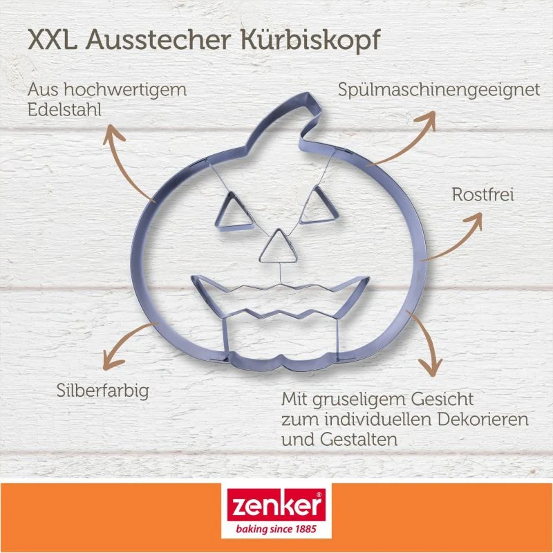 XXL Ausstecher Kürbiskopf - Halloween - Zenker