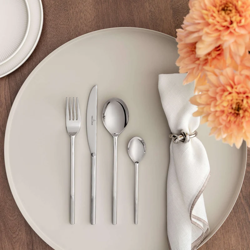 Villeroy & Boch Afina Servizio Posate Set 24 pezzi Acciaio Inox