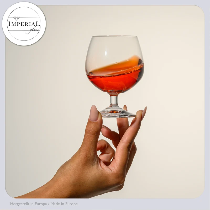 IMPERIAL glass Cognacgläser 6er Set 250ml aus Crystalline Glas spülmaschinengeeignet