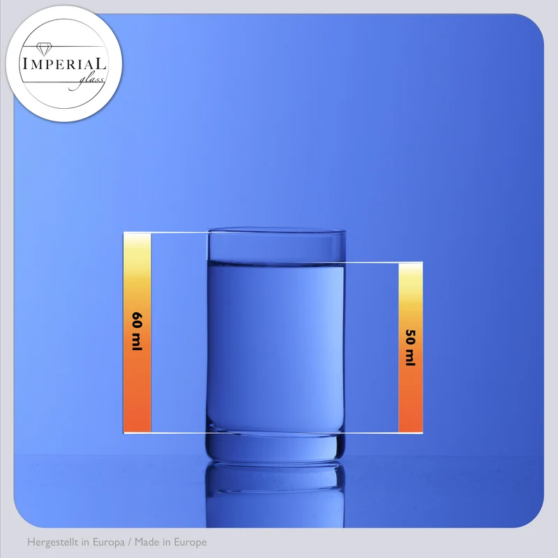 IMPERIAL glass Shotgläser Set 6 Stück 60ml aus Glas Spülmaschinengeeignet