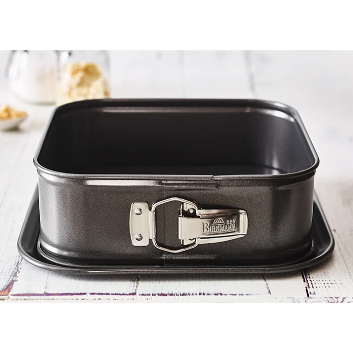 -RBV Birkmann- "Easy Baking" Springform Quadratisch 24cm x 24cm -Marken-Antihaftbeschichtung-