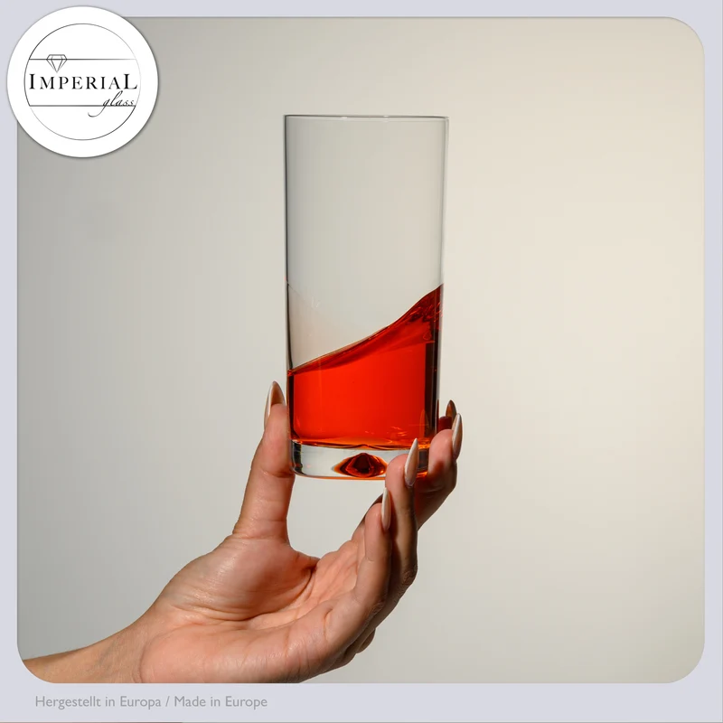 IMPERIAL glass Trinkgläser 6er Set 420ml spülmaschinenfest aus bleifreiem Crystalline Glas