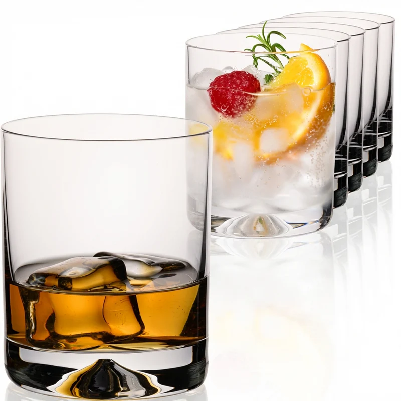 IMPERIAL glass Trinkgläser 6er Set 360ml aus bleifreiem Crystalline Glas spülmaschinenfest