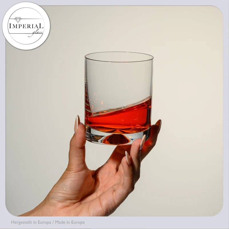 IMPERIAL glass Trinkgläser 6er Set 360ml aus bleifreiem Crystalline Glas spülmaschinenfest