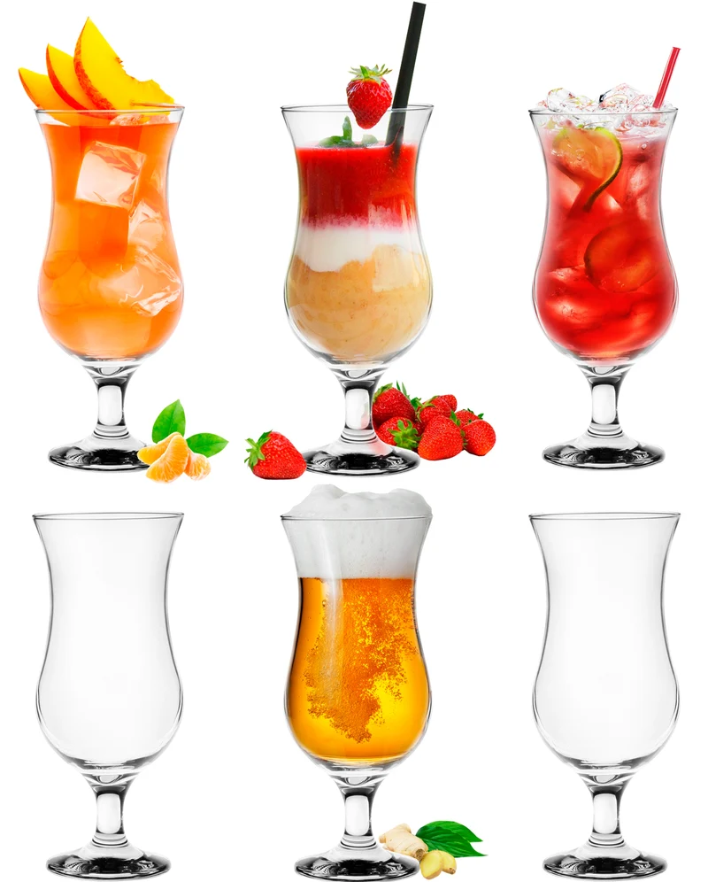 PLATINUX Cocktailgläser Set 6 Stück 400ml (max. 470ml) klar