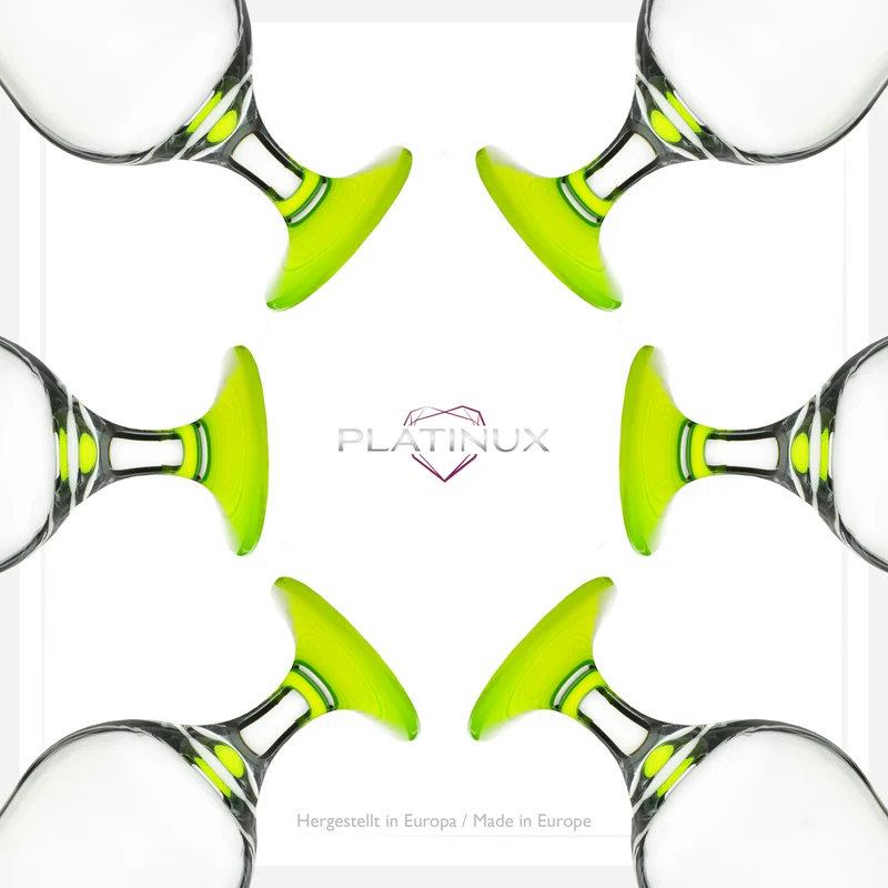 PLATINUX Cocktailgläser Set 6 Stück 400ml (max. 470ml) Grün