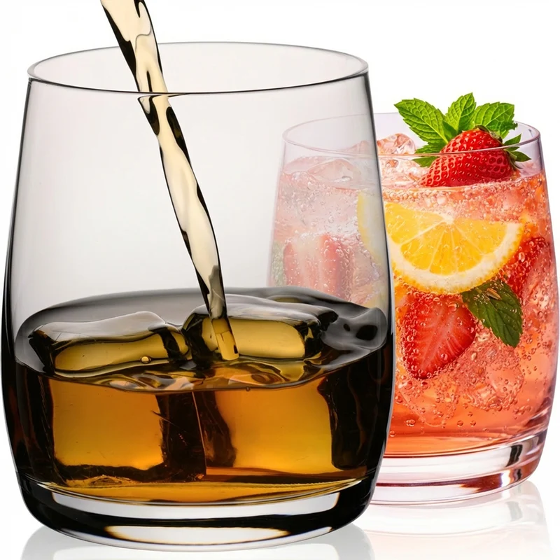 IMPERIAL glass Whiskeygläser 2er Set 340ml Trinkgläser aus Glas spülmaschinenfest