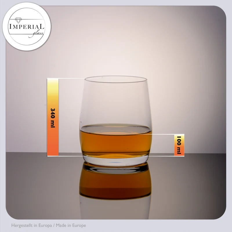 IMPERIAL glass Gläser Set 12 teilig 340ml & 440ml aus Glas spülmaschinenfest