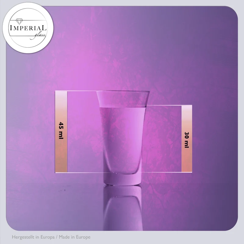 IMPERIAL glass Shotgläser Set 6 Stück 45ml aus Glas Spülmaschinengeeignet