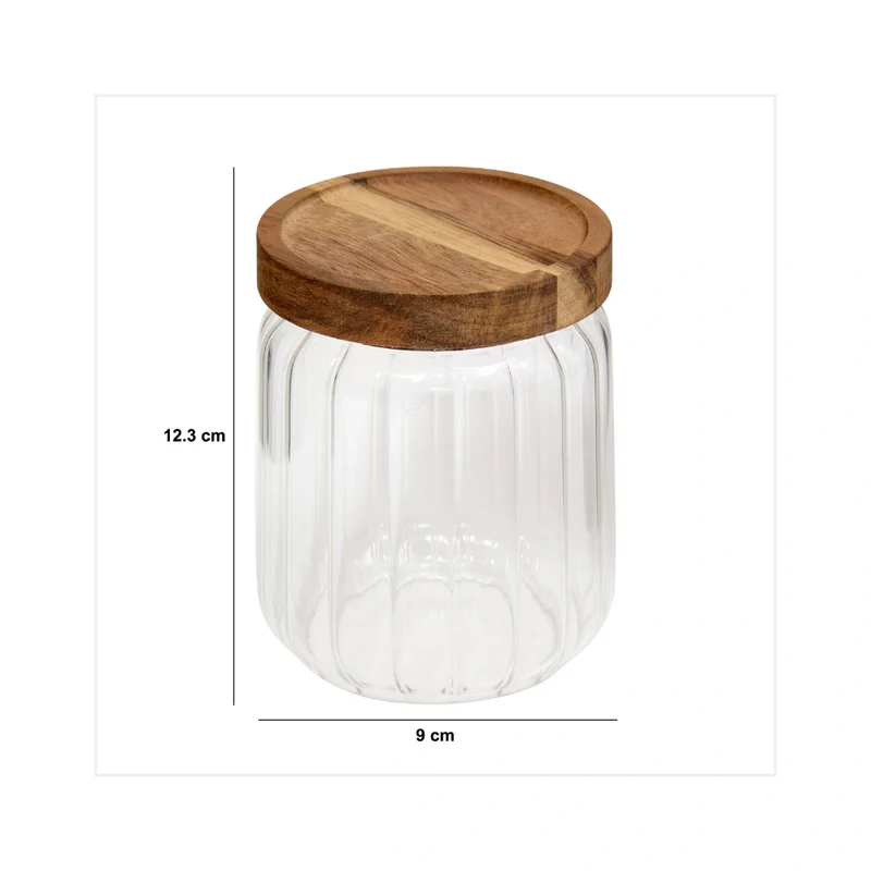 Stijlvolle luchtdichte glazen voorraadpot 500 ml Five®