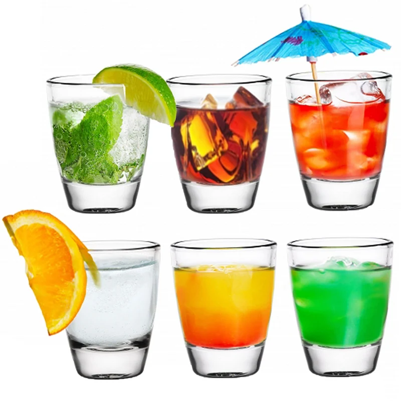 PLATINUX Shotgläser Set 6 Teilig Schnapsgläser klassisch 2,5cl aus Glas