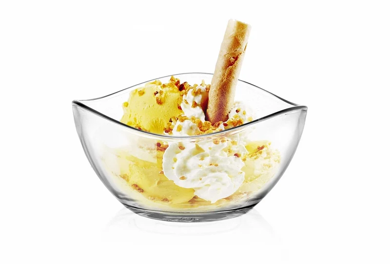PLATINUX Snackschüssel aus Glas 6 Teilig 225ml Glasschälchen Schüssel