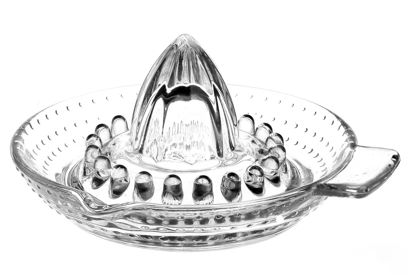 PLATINUX Zitronenpresse aus Glas Set 2 Stück Handpresse - klassische Zitruspresse