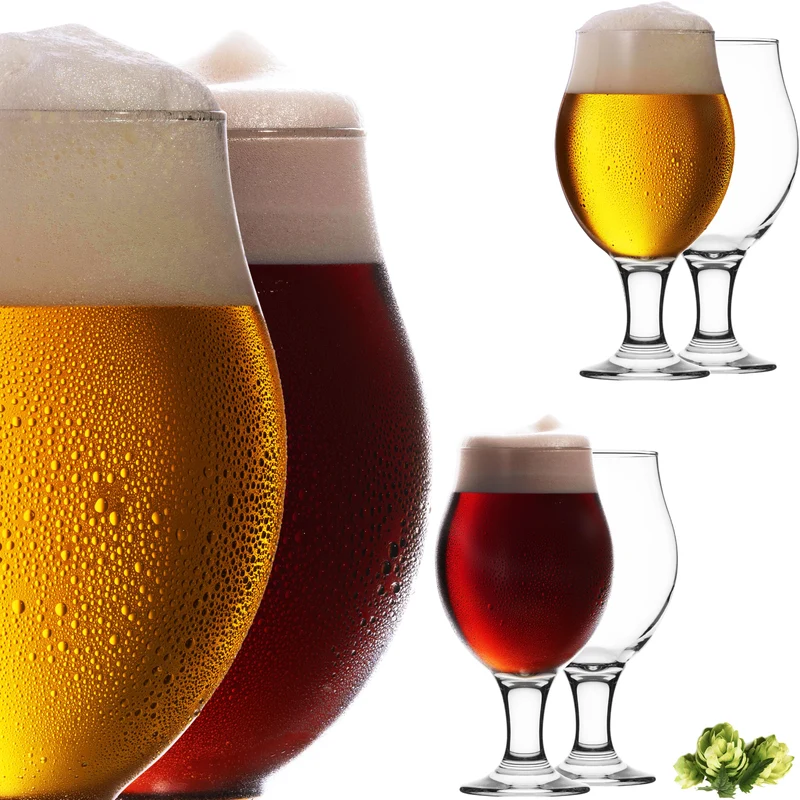 PLATINUX Biertulpen Biergläser Set 6 Teilig 500ml (max. 560ml)