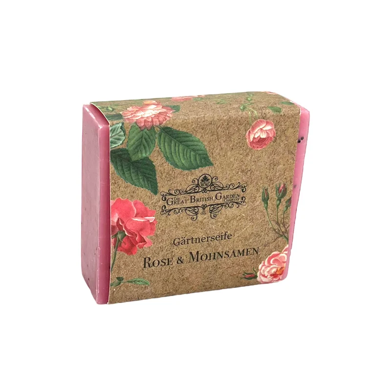 Gärtnerseife Rose & Mohnsamen