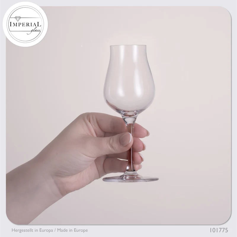 IMPERIAL Nosing Glas 110ml Tasting Glas für Whisky & Cognac aus Crystalline Glas Set 2 Stück Spülmaschinenfest