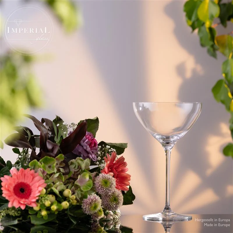 IMPERIAL Martini Gläser Set 2 Stück 330ml aus Crystalline Glas Spülmaschinenfest