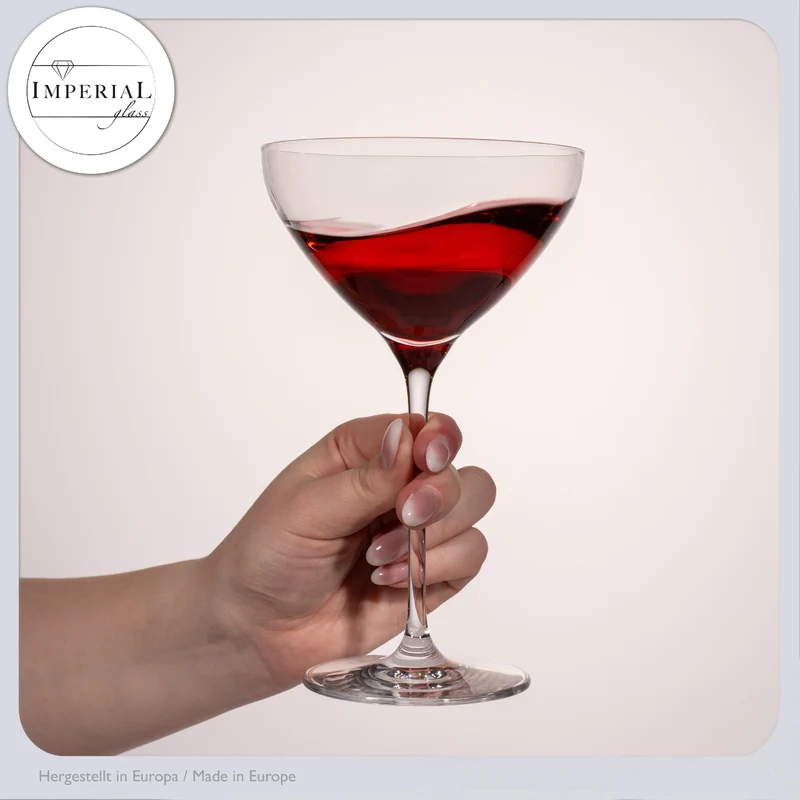 IMPERIAL Martini Gläser Set 2 Stück 330ml aus Crystalline Glas Spülmaschinenfest