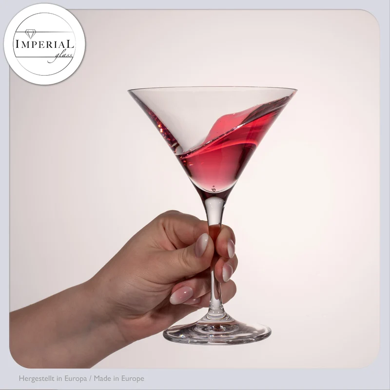 IMPERIAL Martini Gläser Set 2 Stück 270ml aus Crystalline Glas Spülmaschinenfest