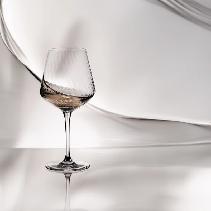 IMPERIAL glass geriffelte Chardonnaygläser Set 6 Stück 570ml aus Crystalline Glas "London"