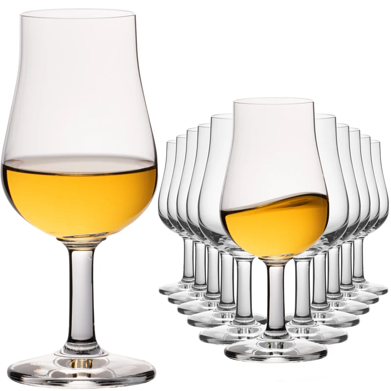 IMPERIAL Nosing Glas 12er Set - Tasting Glas für Whisky & Brandy 120ml Crystalline Glas Spülmaschinenfest