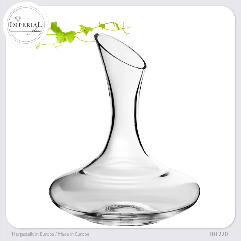 IMPERIAL glass Dekanter 2100ml Weinkaraffe aus Crystalline Glas Serie "Athen" Handgefertigt