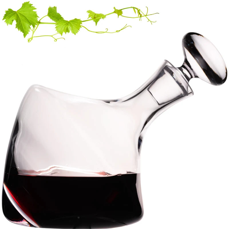 IMPERIAL glass Weinkaraffe 1000ml Dekanter aus Crystalline Glas Serie "Rom" Weindekanter Handgefertigt