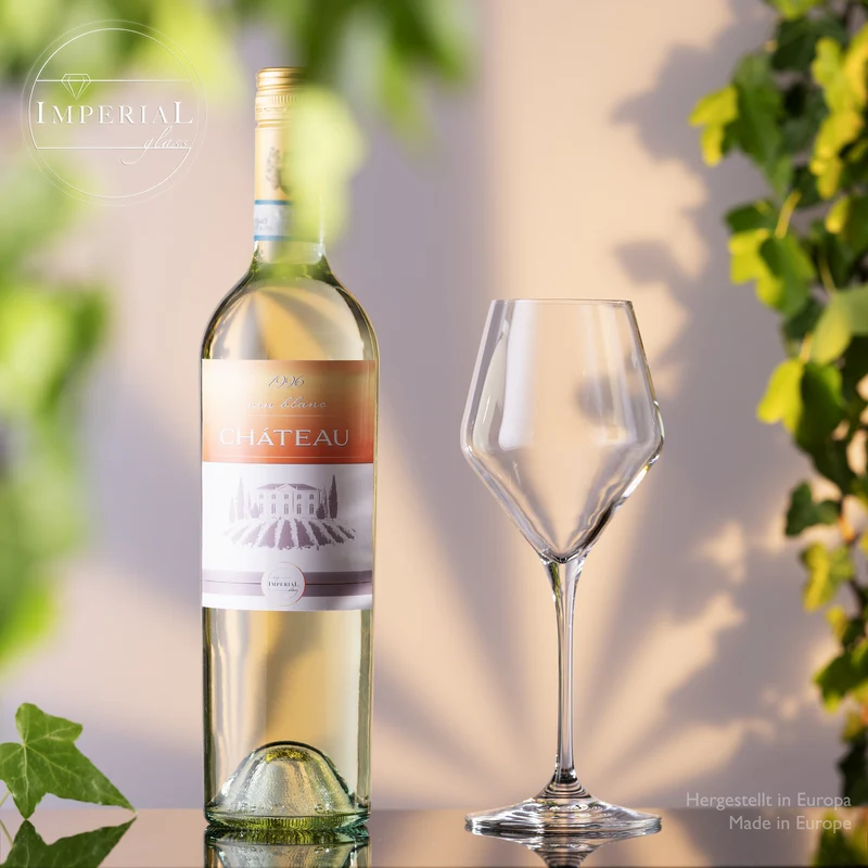 IMPERIAL glass Weißweingläser 370ml Serie "Rom" Set 6-Teilig aus Crystalline Glas