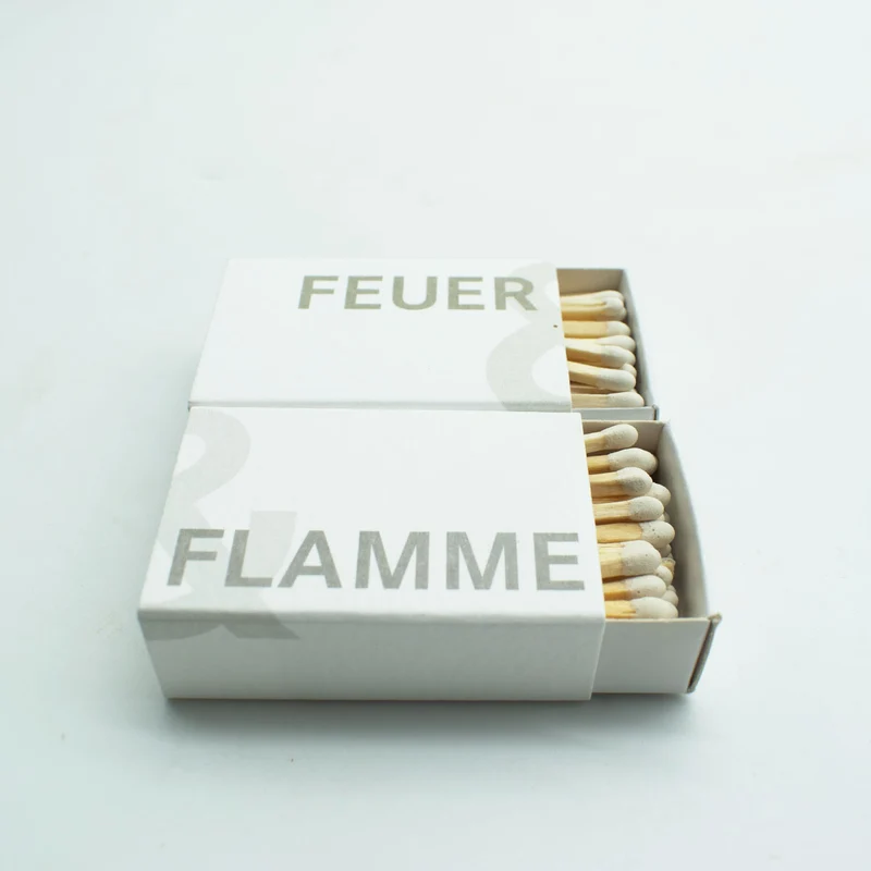 Elegante Zündhölzer 'Feuer & Flamme' | mit Gedicht bedruckt | in verschiedenen Größen