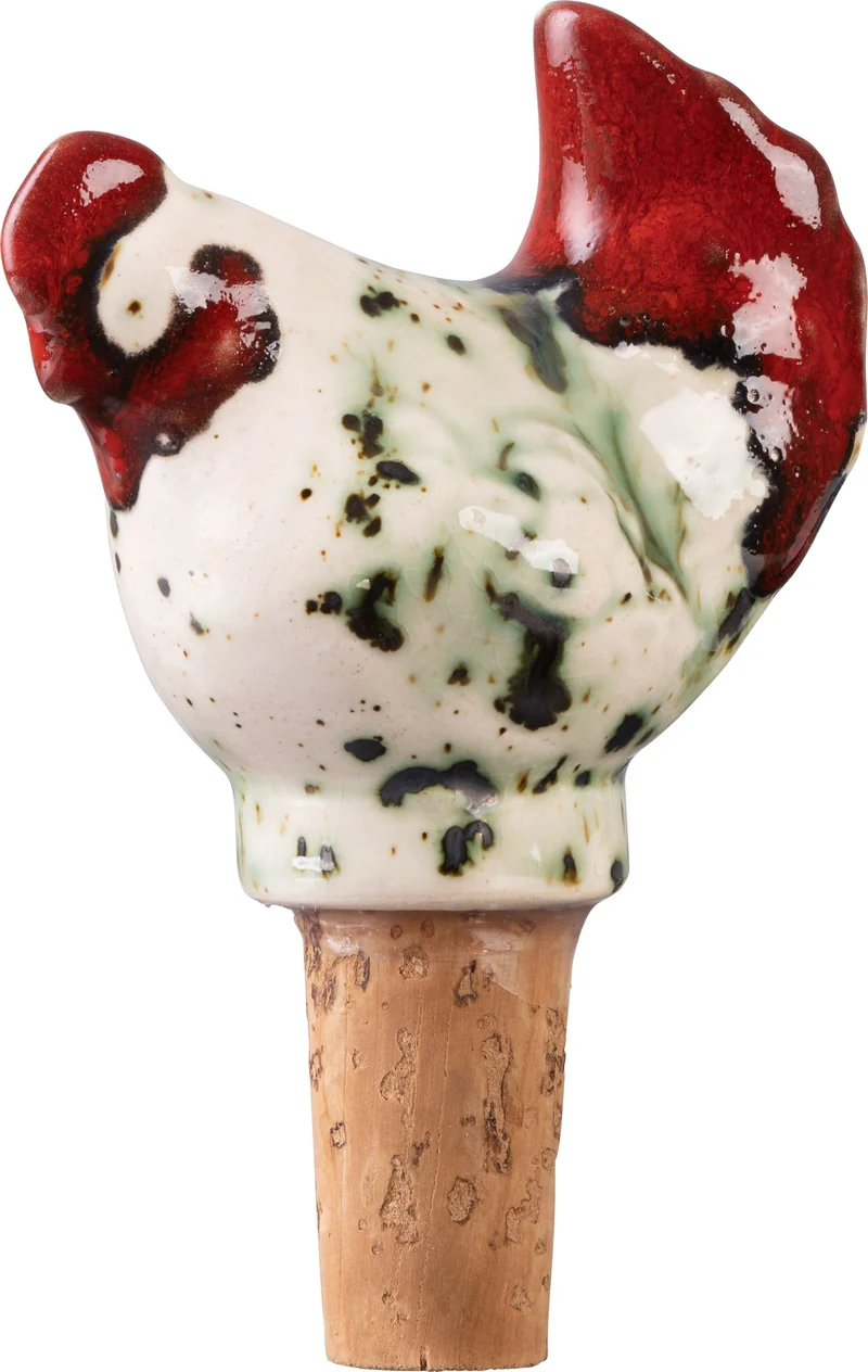 Flaschenkorken Huhn aus Keramik Ø 2,3cm