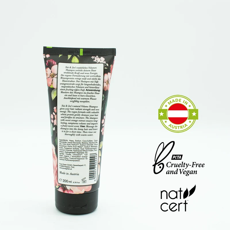 Shampoo 200 ml 'Sisi and Joe' in verschiedenen Ausführungen- gefertigt in Österreich