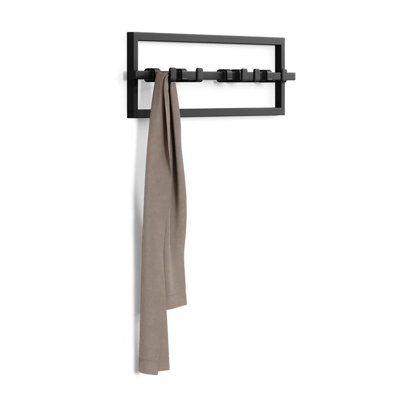 Handtuchhalter und Wandgarderobe schwarz UMBRA