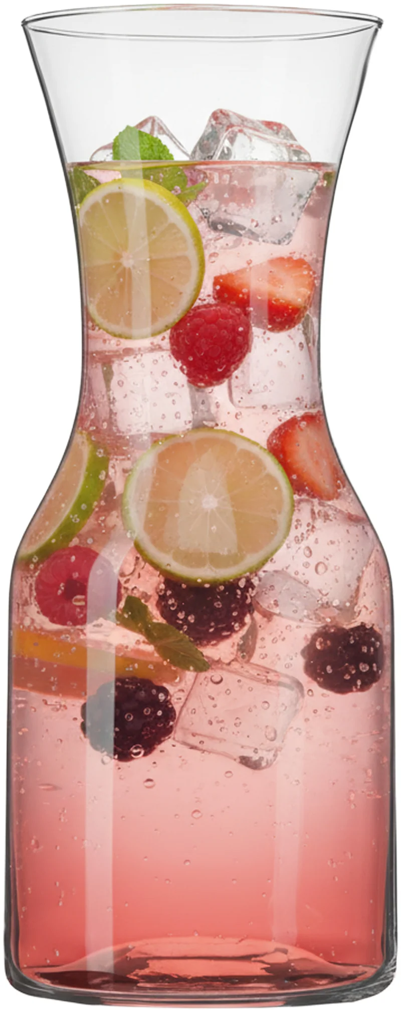 PLATINUX Karaffe 600ml (max. 1100ml) aus Glas Wasserkaraffe