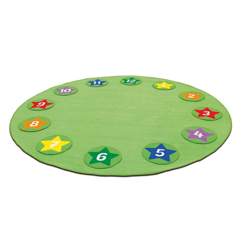 Zahlenteppiche 'Circelino 1-12' | Durchmesser 40 cm | mit isolierender Filzunterseite | Made in Germany