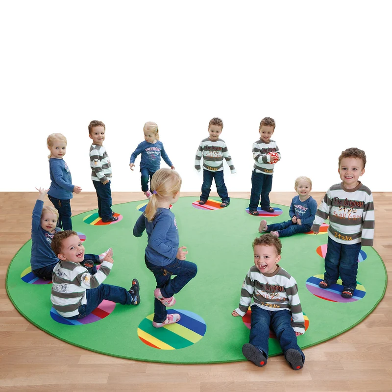 Spielteppich 'Circelino 400' | Durchmesser 400 cm | für Kiga und Zuhause | bis zu 20 Kinder | Made in Germany
