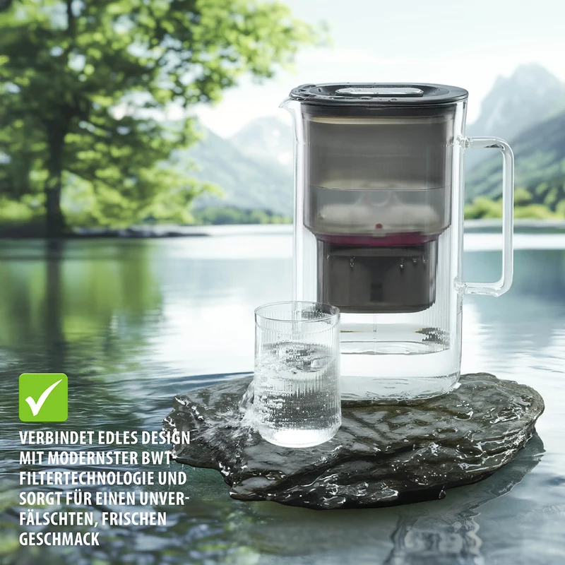 Tischwasserfilter PURALIS Glas inkl. Filterkartusche