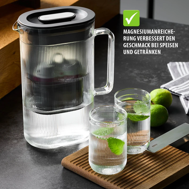 Tischwasserfilter PURALIS Glas inkl. Filterkartusche