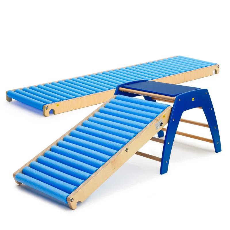 Rollenrutsche im Set | Sportgerät für Kinder - 3 teilig | Birkenholz und Polyethylen | ab 3 Jahren | Made in Germany