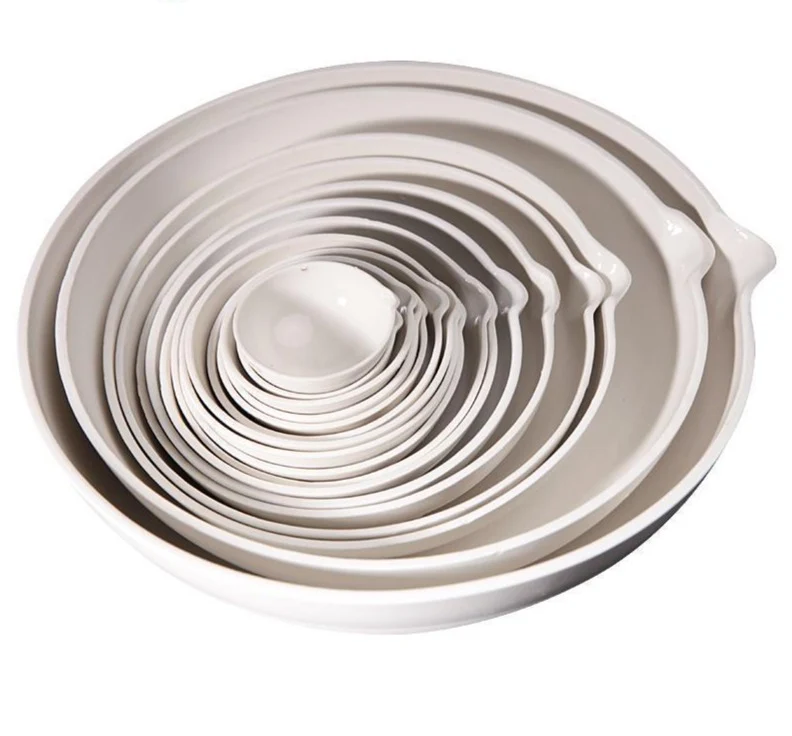 Abdampfschale mit rundem Boden, Porzellan, Kapazität 35 bis 5.000 ml