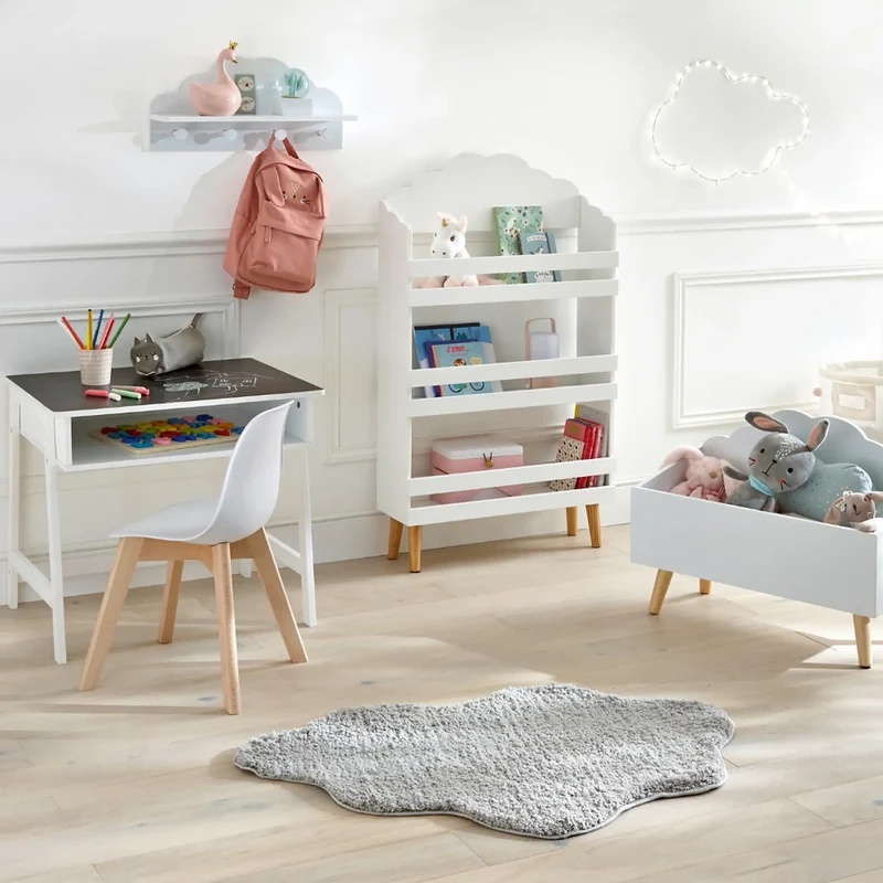 Weißes Bücherregal in Wolkenform für Kinderzimmer Atmosphera