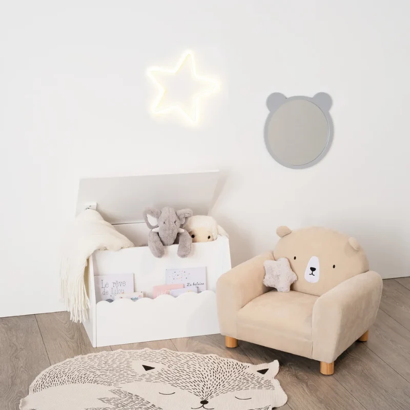 Weiße Aufbewahrungstruhe Kinderzimmer Atmosphera