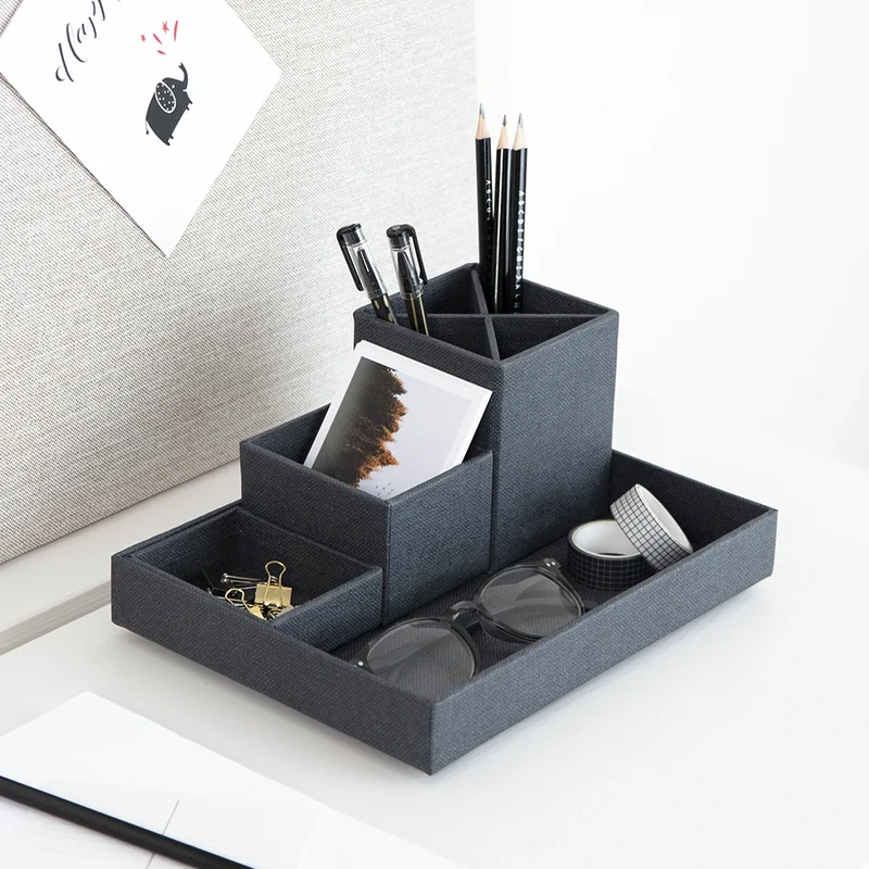 Schreibtisch-Organizer schwarz Bigso Box of Sweden