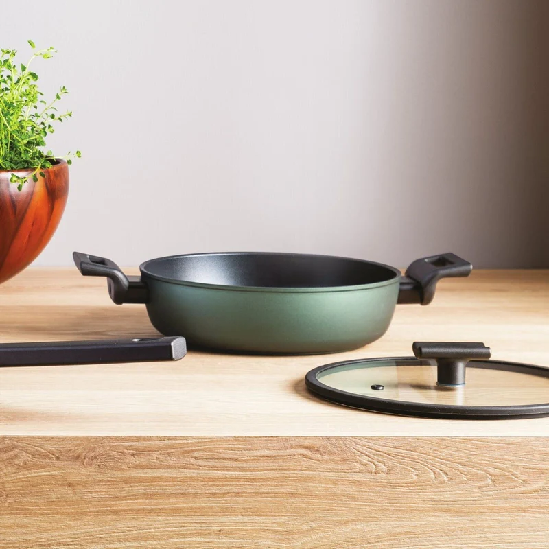 Sambonet Titan Pro Green Tegame due Maniglie in Alluminio