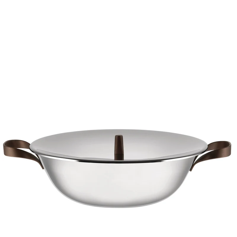 Alessi Edo Wok in Trilamina con Coperchio