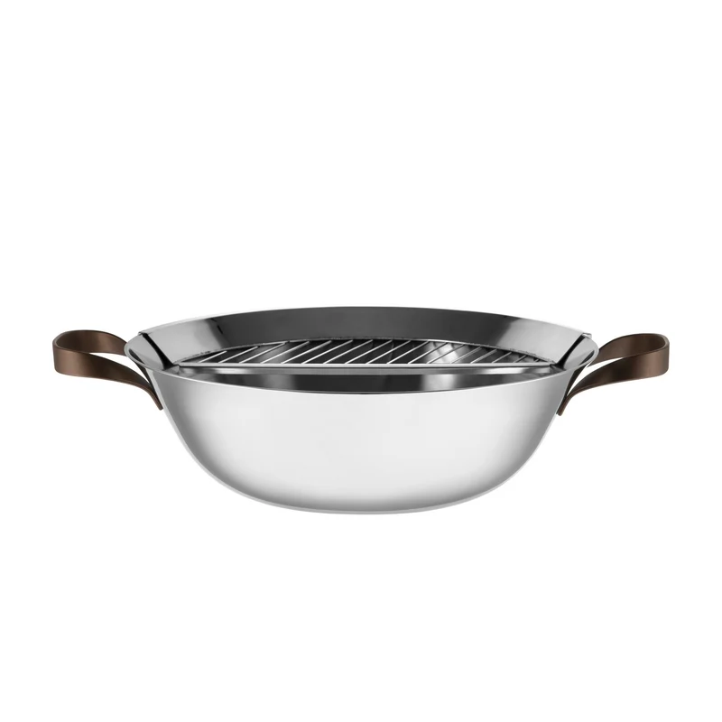 Alessi Edo Wok in Trilamina con Coperchio