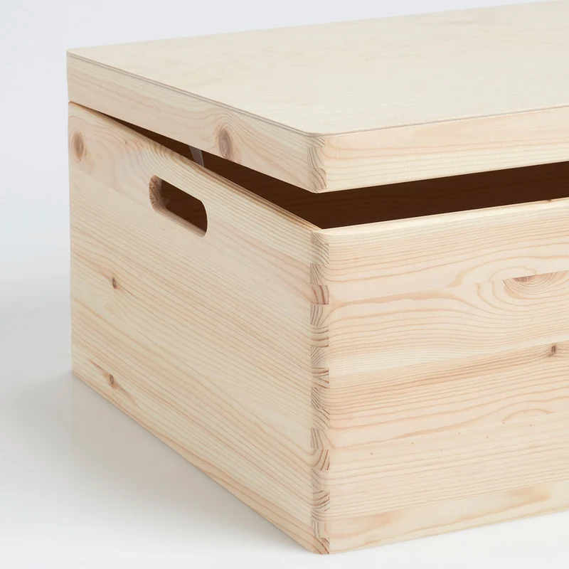 Holzkiste mit Deckel 40x30x23 cm Zeller