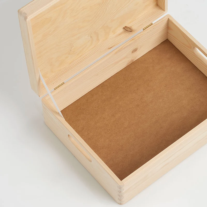 Holzkiste mit Deckel 40x30x14 cm Zeller