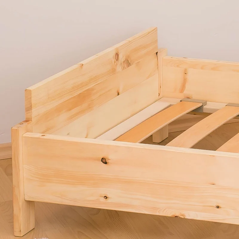 Mitwachsendes Kinderbett 'Sweet Sleep' L 140 x B 70 cm | aus unbehandelter Zirbe | inkl. Lattenrost | Made in Germany