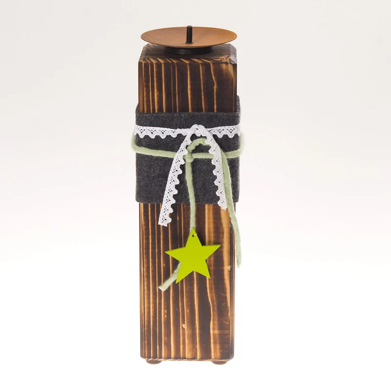 Kerzenständer aus Holz - groß